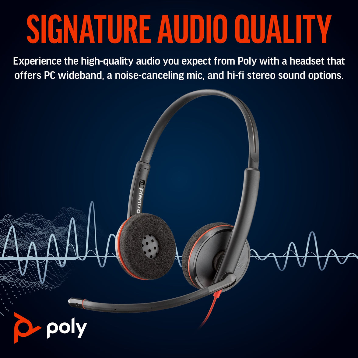 Poly Blackwire 3220, USB-C