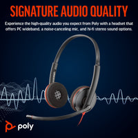 Poly Blackwire 3220, USB-C