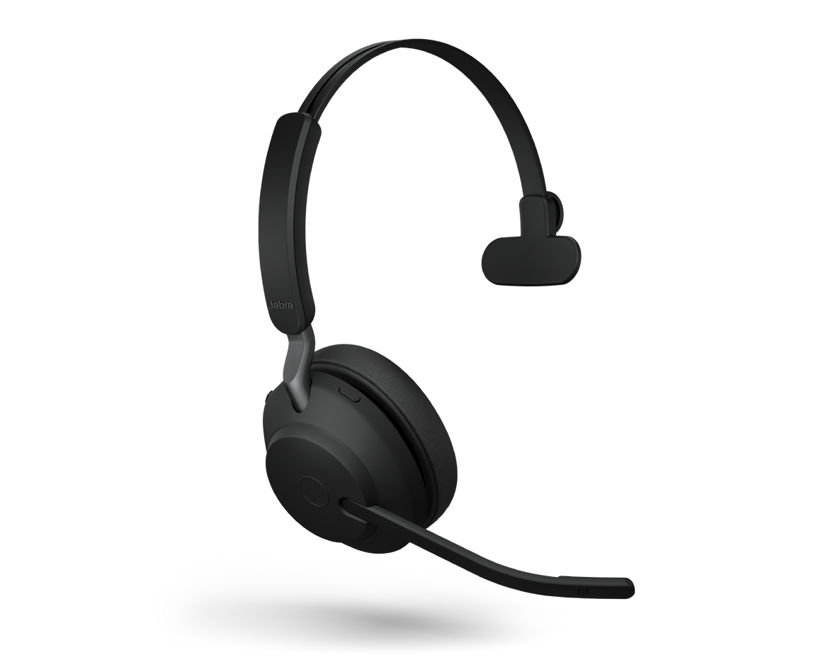 Jabra Evolve2 65 Deskstand Only - Black USB-C Hardwired Cable