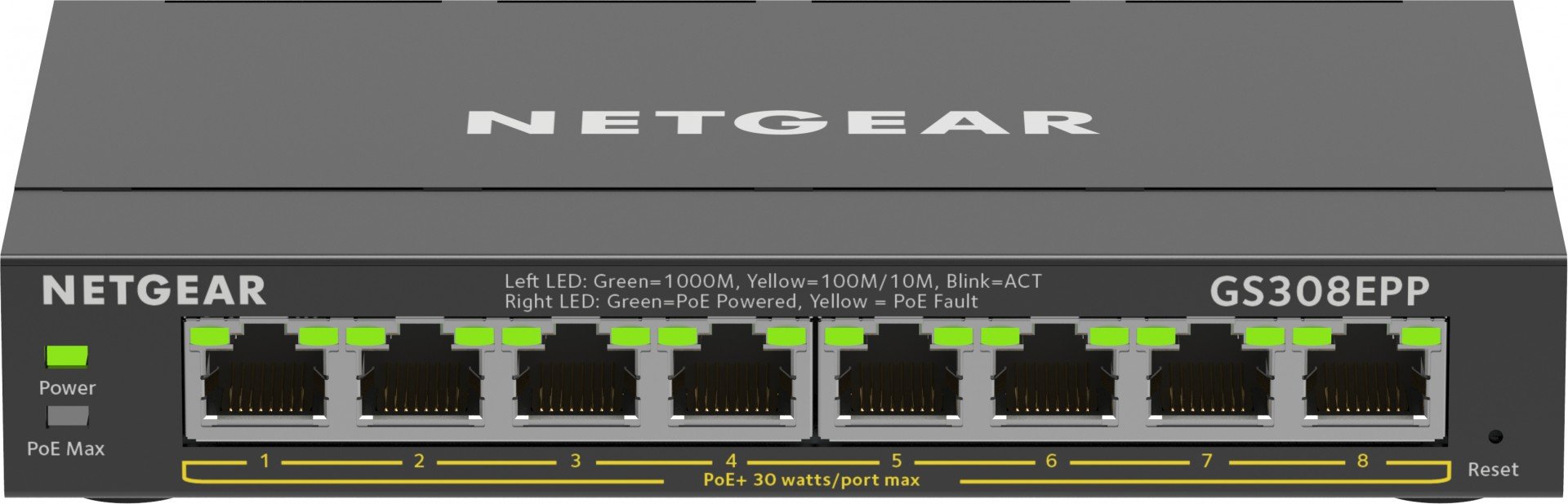 NETGEAR 8PT GE PLUS SWCH W/ POE+