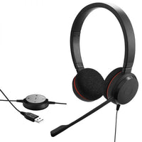Jabra Corded stereo headset f/ VoIP softphone, USB