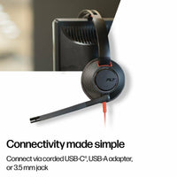 Poly Stereo, 20 Hz–20 kHz, 3.5 mm + USB-C, (BULK), WW