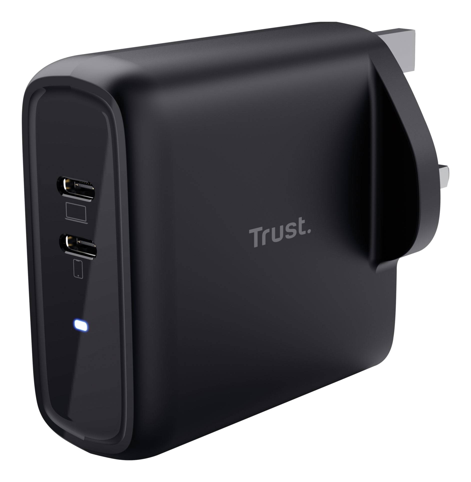 Trust MAXO 65W 2P USB-C CHARGER BLK UK