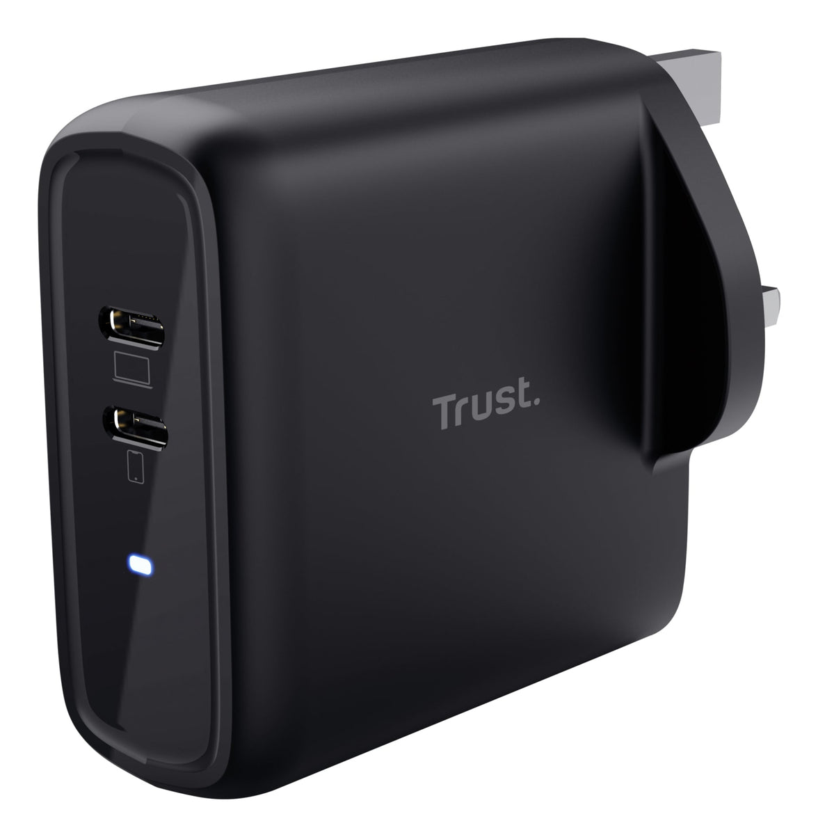 Trust MAXO 65W 2P USB-C CHARGER BLK UK