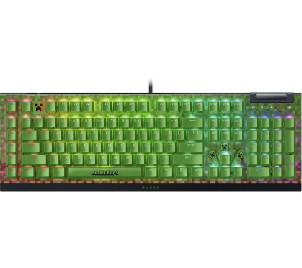 RAZER BLACKWIDOW V4 X MINECRAFT GREEN US