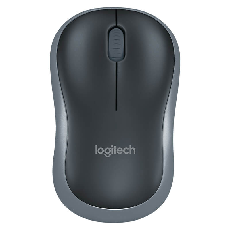 Wireless Mouse M185, RF Wireless, Alkaline, Grey