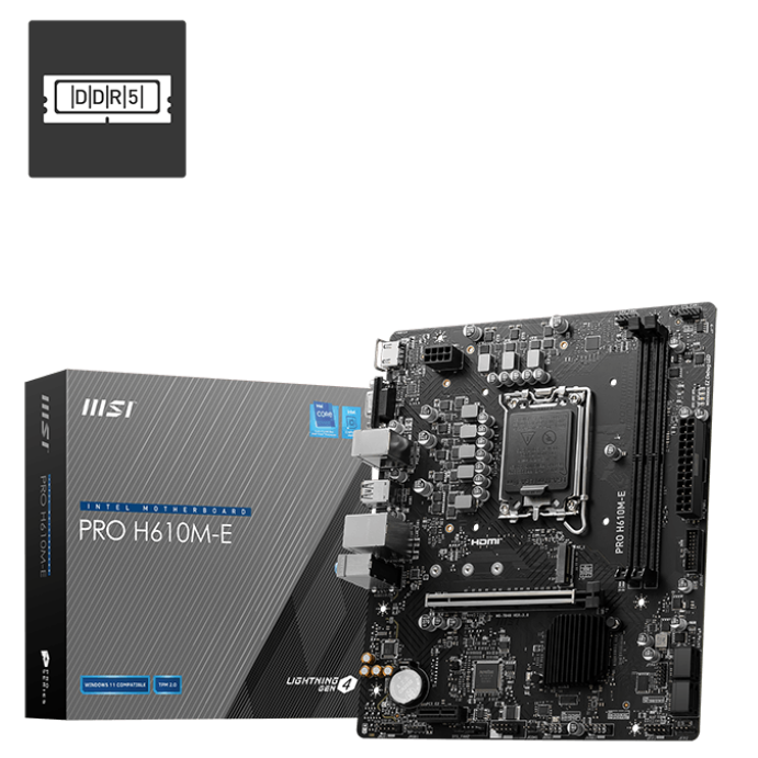 MSI 1700 PRO H610M-E M-ATX