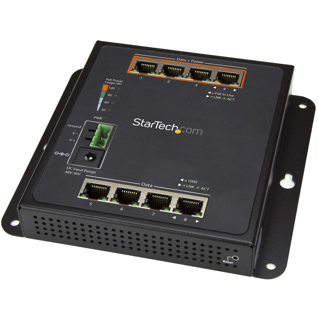 StarTech.com 8-Pt 4PoE GbE Switch