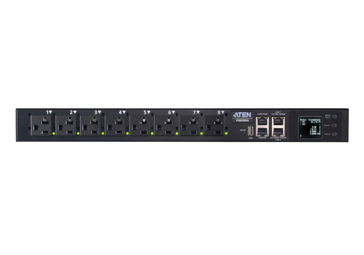 32A 8-OUTLET 1U OUTLET-MET & SWITCH
