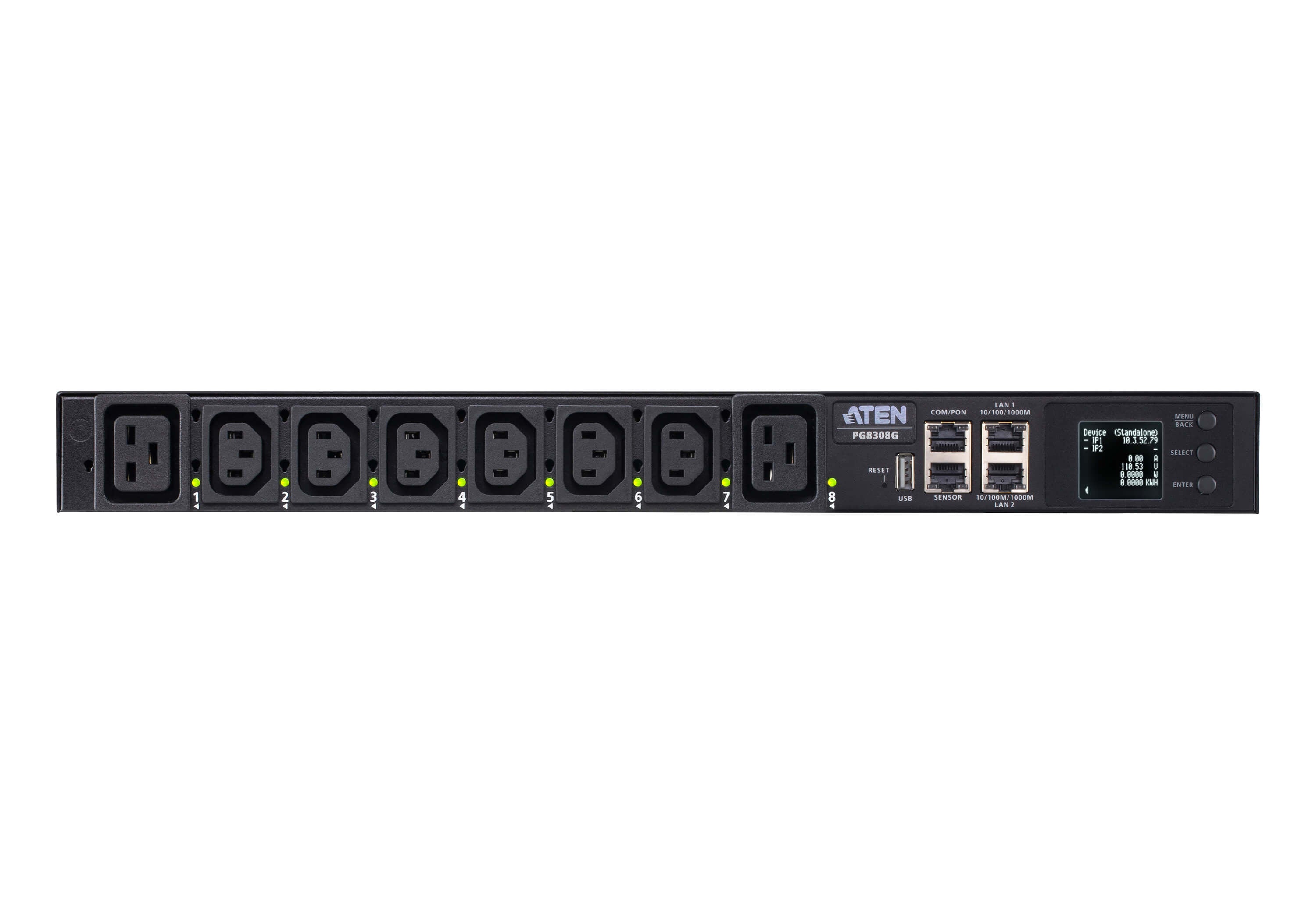 32A 8-OUTLET 1U OUTLET-MET & SWITCH