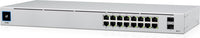 Ubiquiti USW-16-POE Gen 2, AC/DC, Internal, 60W, 16-Port Switch