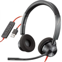 Poly Blackwire 3325 Stereo Teams USB-C +3.5mm Plug + USB-C/A Adapter