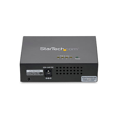 StarTech.com 4Pt GbE PoE Injector