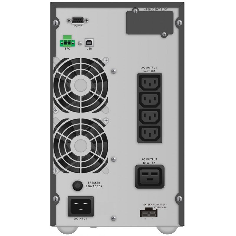 PowerWalker 3000VA / 2700W, Online, 4x C13, C19, USB HID, RS-232, Intelligent Slot, EPO, 6x 12V/9Ah, 22.2 kg