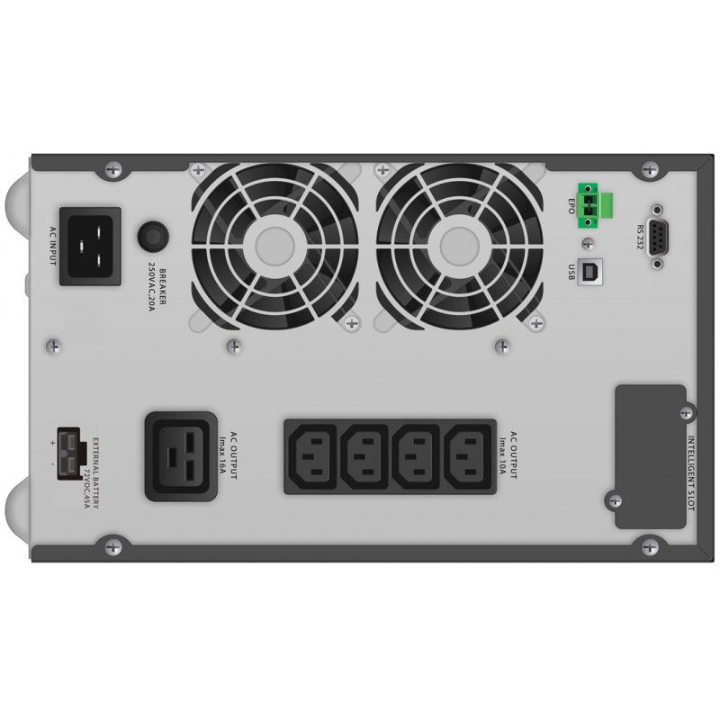 PowerWalker 2000VA / 1800W, Online, 4x C13, USB HID, RS-232, Intelligent Slot, EPO, 4x 12V/9Ah, 17.2 kg