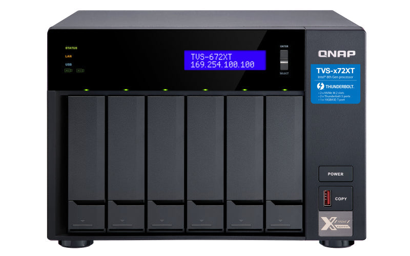 QNAP TVS-672XT-i3-8G/36TB IW 6 Bay NAS