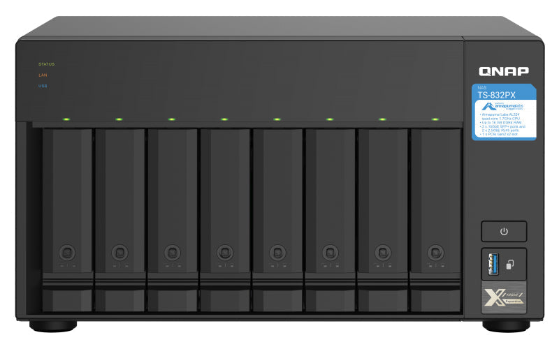 QNAP TS-832PX-4G/48TB IW 8 Bay DT