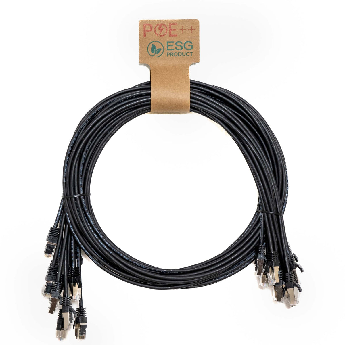CNL 10PK 0.5M C6 Bk UTP Ls 30AWG Slim SB