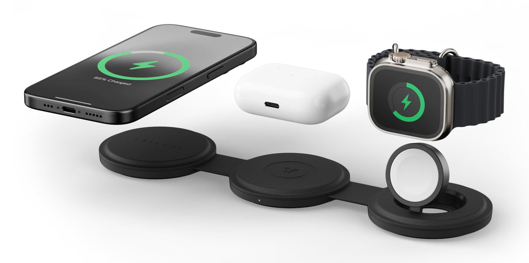 Satechi OntheGo 3-in-1 W-Charger (Black)