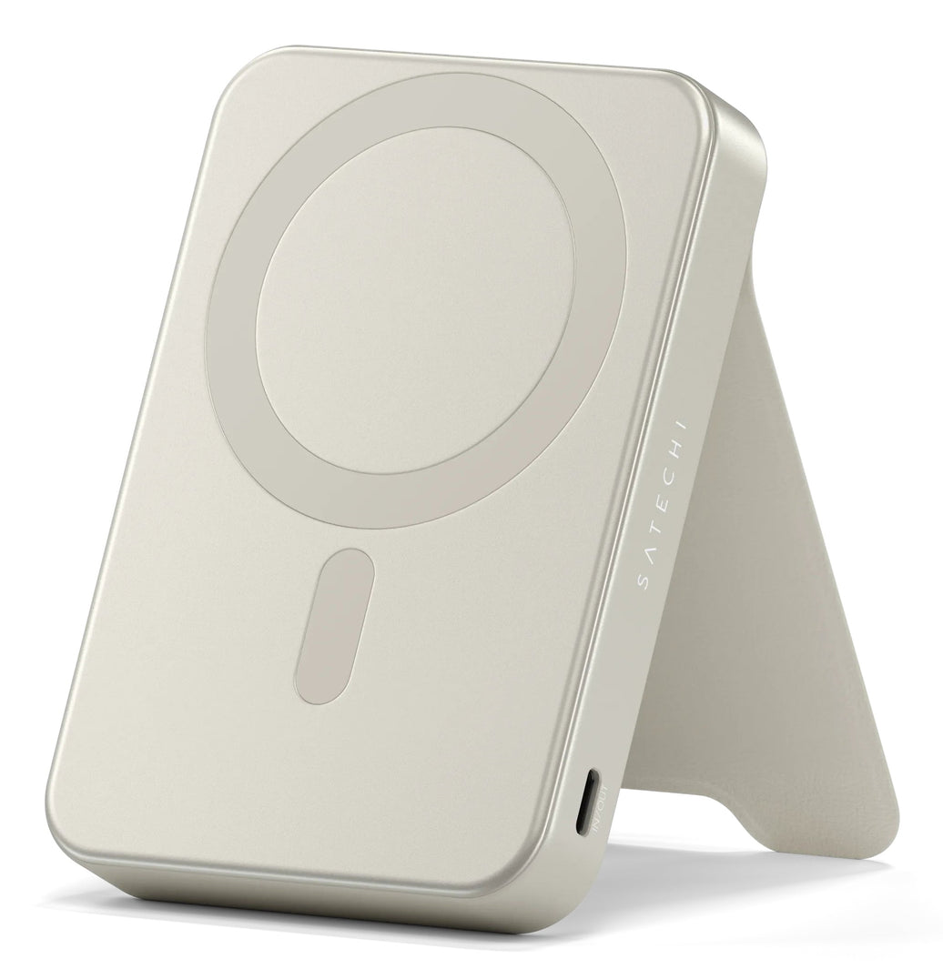 Satechi Qi2 10K Power Bank & Stand (Sand