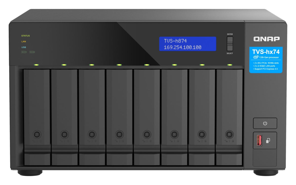 QNAP TVS-h874-i7-32G 8 Bay Desktop NAS