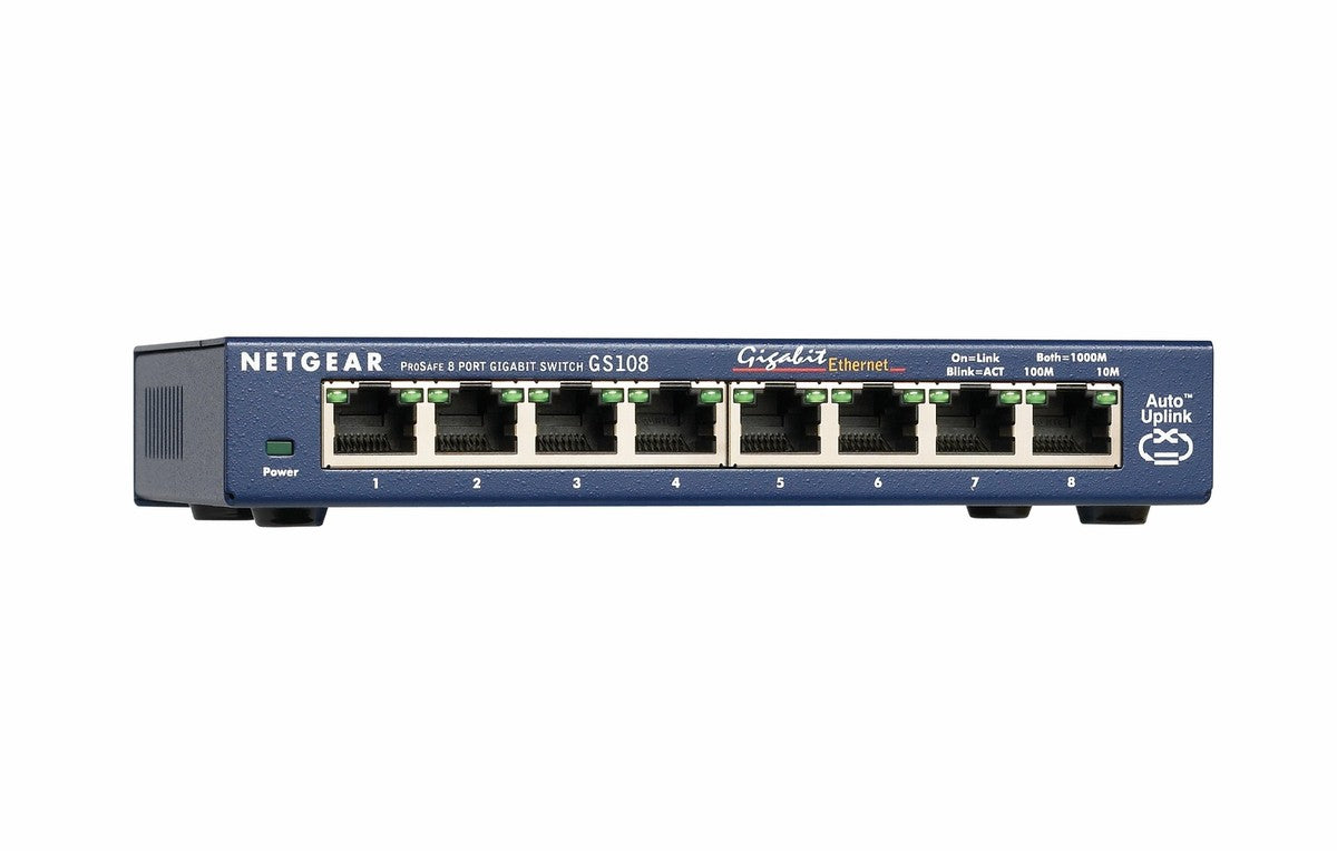 NETGEAR GS108 8 PORT GIG SWITCH
