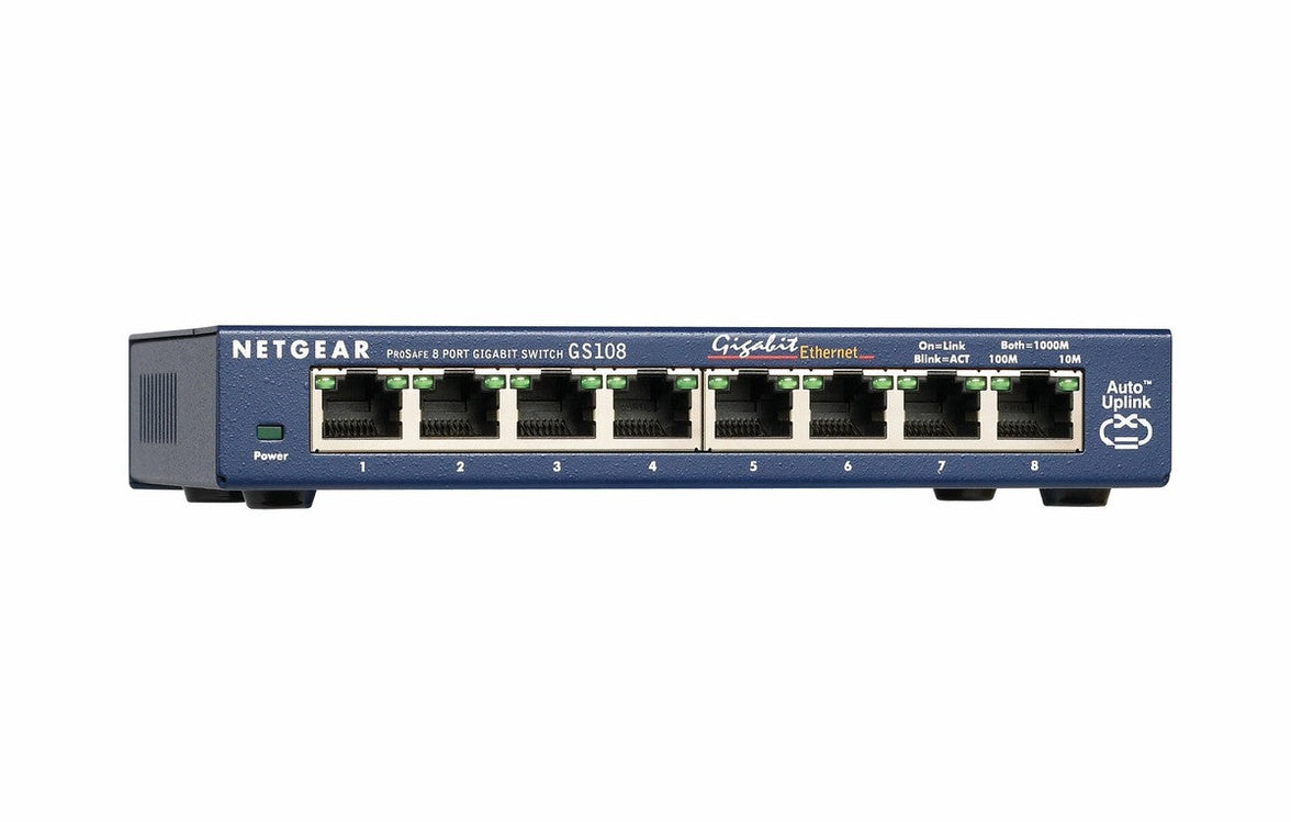 NETGEAR GS108 8 PORT GIG SWITCH