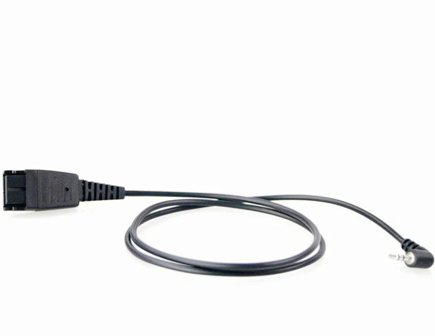 Eartec QD Bottom Cable with 2.5mm Jack Connector