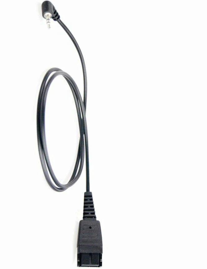 Eartec QD Bottom Cable with 2.5mm Jack Connector