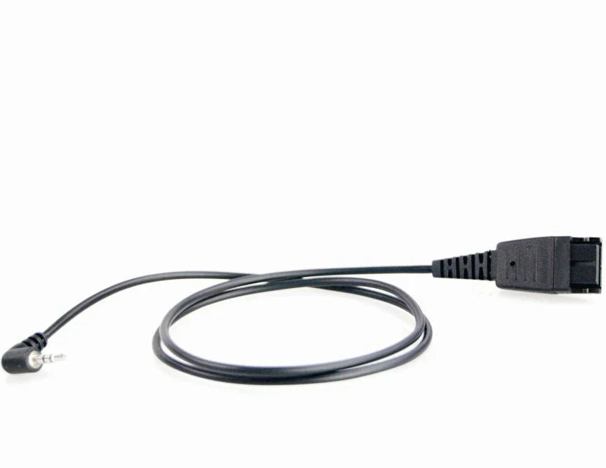Eartec QD Bottom Cable with 2.5mm Jack Connector